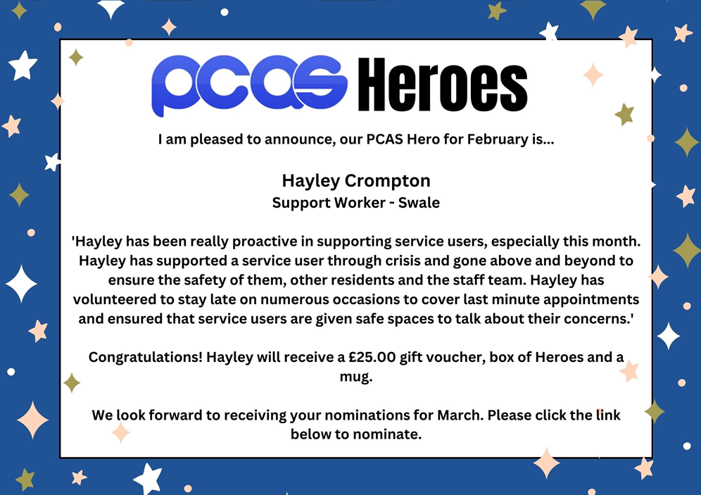 PCAS Heroes - February 2024