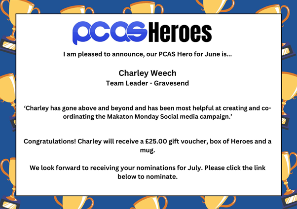 PCAS Heroes - June 2024